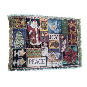 Goodwin Weavers The Edith Collection Throw Blanket 14900 Santa Claus Christmas